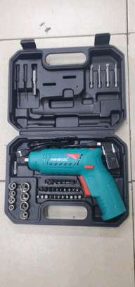 Cordless drill with screwdriver set image 1