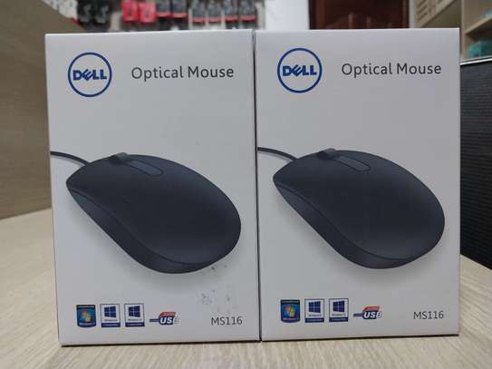 Dell MS116 Wired USB Optical Mouse in Black image 2