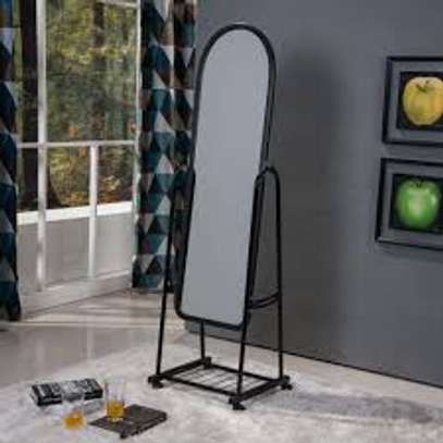 Black Metal Framed Home Dressing Mirror image 2
