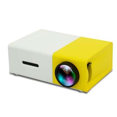 YG300 400LM Portable Mini Home Theater LED Projector With Remote Controller, Support HDMI, AV, SD, USB Interfaces, (Built-in 1300mAh Lithium Battery)(Yellow) image 2