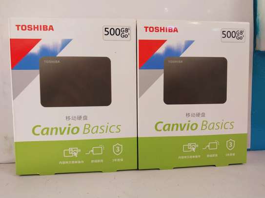 Toshiba Canvio Basics 500GB External USB 3.0 Portable Hard image 1