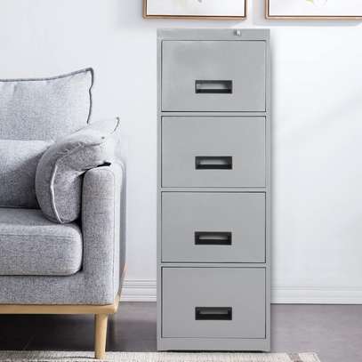 Office Cabinet : 3-Drawer Metallic Filing Cabinet image 5