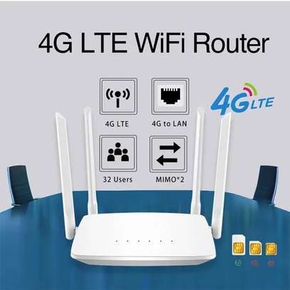 4G LTE CPE Wifi Router With SIM Card Slot image 2
