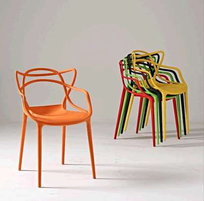 Chair: Twig Plastic Chair, Stackable Design, Bistro Style image 4