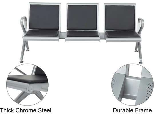 Office Bench: Heavy Duty 3-Person Waiting Chair image 5