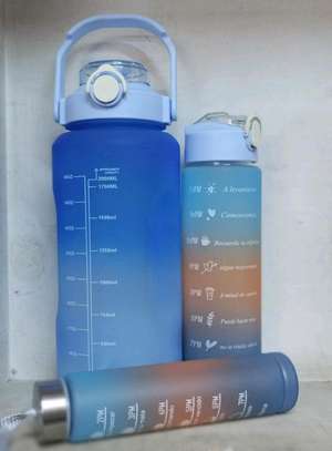 3pcs Motivational water bottle* image 1