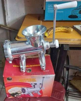 Alluminiun Coated Hand Driven Meat Mincer image 1