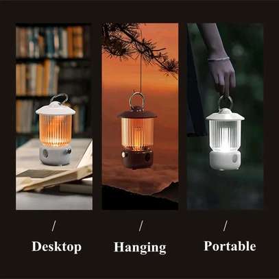Rechargeable retro lamp with cool mist humidifier image 2
