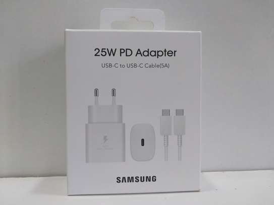 Samsung 25W Power Adapter With USB Type C To USB Type C Cabl image 3