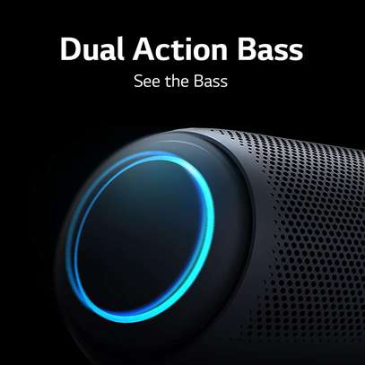 LG PL7 XBOOM Go Water-Resistant Wireless Bluetooth Party Speaker with Up to 24 Hours Playback – Black image 1