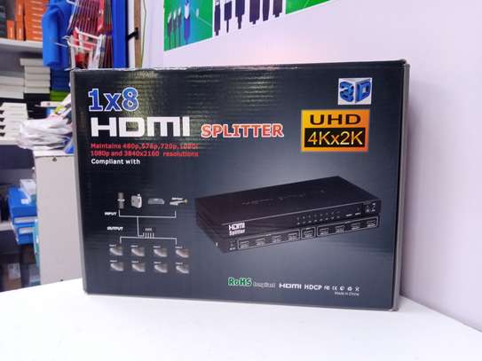HDMI-Compatible 1.4 Splitter 1X8 High-Definition image 2