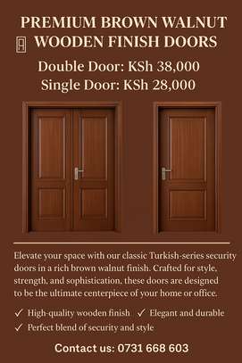 PREMIUM BROWN WALNUT DOORS image 1