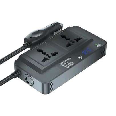 Car inverter Dc to Ac. 2 Ac outlets 4 usb ports charger adaptor 200w. power inverter Dc 12v to 110v image 6