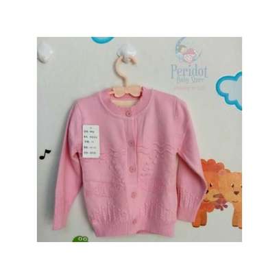 HIGH QUALITY WARM BABY / KIDS KNIT SWEATER-PINK image 1