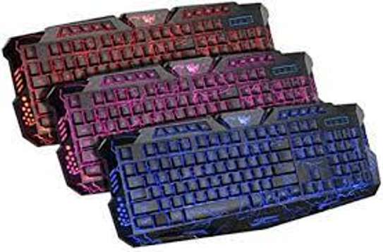 New Gaming Keyboard With Rainbow Back Light (M200). image 1