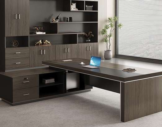 Office Desk; 200cm Compact Office Desk + Extension image 5