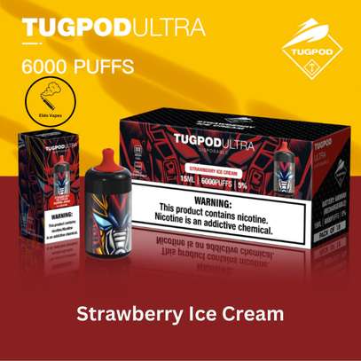 TUGBOAT ULTRA 6000 Puffs Vape - Strawberry Ice Cream image 1