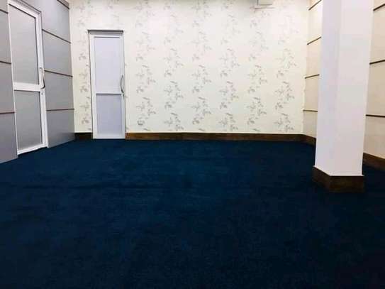 Wall to wall carpet blue image 1