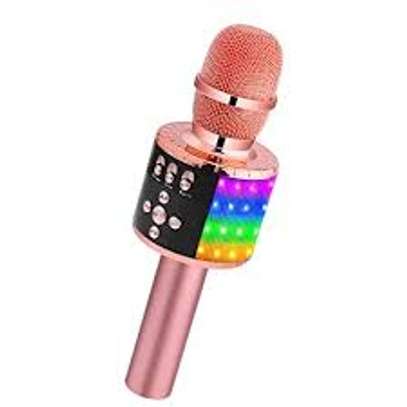 Bluetooth Karaoke Microphone, Handheld Wireless Singing Karaoke Machine Speaker image 1