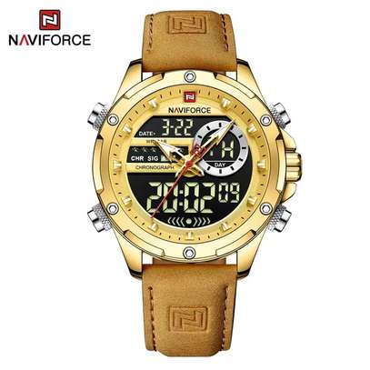 NAVIFORCE NF9208 Business Leather Men Quartz Wristwatch image 2