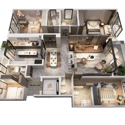 Serviced 5 Bed Apartment with En Suite at Brookside image 2