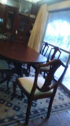 CLASSY ENGLISH DINING ROOM SET - SOLID FINE WOOD image 1