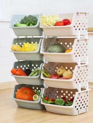 4 Layer Vegetable rack with top cover image 3