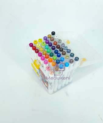 48 Colors Double Tipped Art Markers in Carrying Case image 3