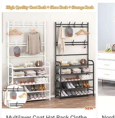 Multi function shoe, Hat and cloth hanger  rack image 1