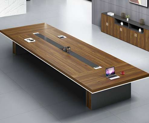 Executive 12-Person Conference Table with Chairs image 6