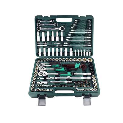 Manufacturers supply 150 pieces of car wrench toolbox set image 1