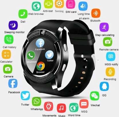 *V8 Smart watch with Simcard and Camera* image 1