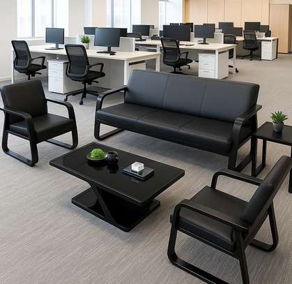 Office Sofa: 5-Person Waiting Sofa image 1