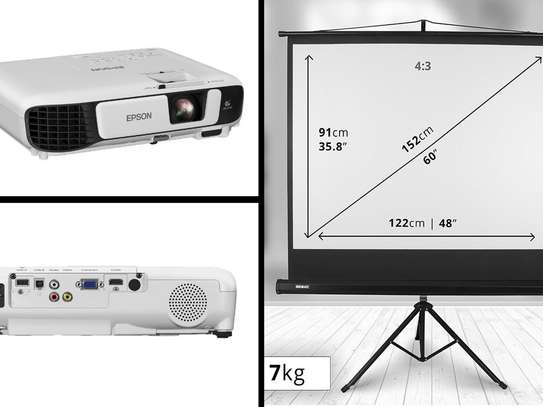 Projector and Projection Screen for hire image 1