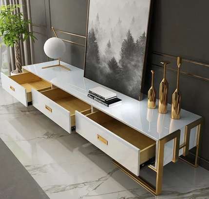 Modern Living Room TV Stand - with Drawers image 2
