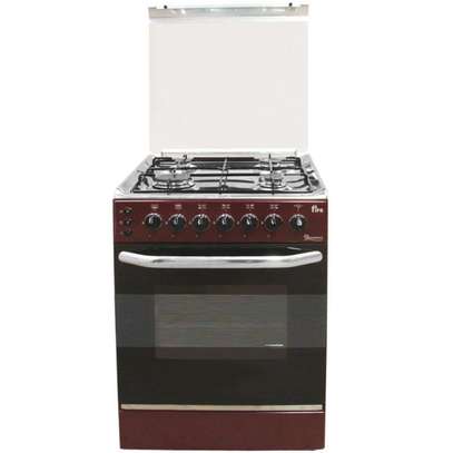 RAMTONS 4 GAS 55X55 DARK RED COOKER 5694- EB/303 image 1