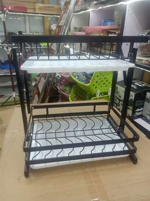 2tier dish rack with cutlery holder image 2