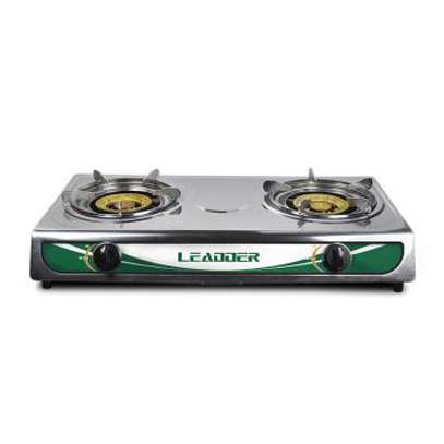 LEADDER Gas cooker Gs-S201 Two Burners Stainless 304 Low consumption Gas Stove Low Carbon Energy Saving image 1