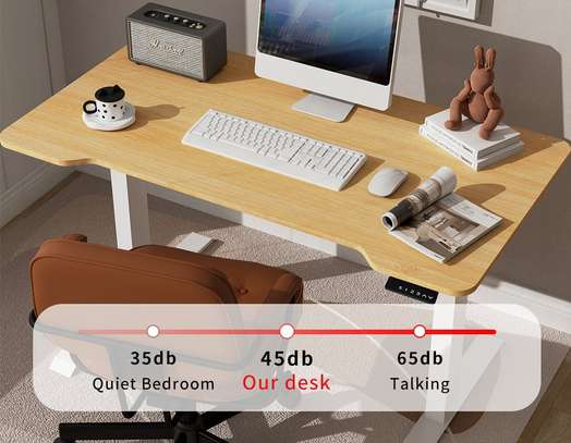 OFFICE DESK: 4 Edge Sided Brown Office Desk image 3