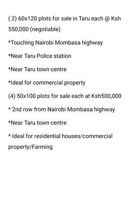 plots for sale in Coast Taru* Nairobi Mombasa Highway image 1