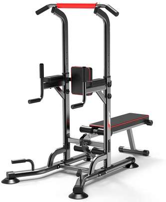 Multi-Gym Power Tower Dip Station with Bench and Pull Up Bar image 3