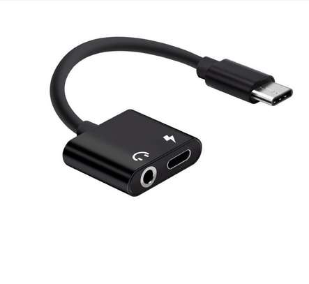 USB Type C Audio Adapter Type-C To 3.5mm Jack Earphone Audio Converter Cable image 3