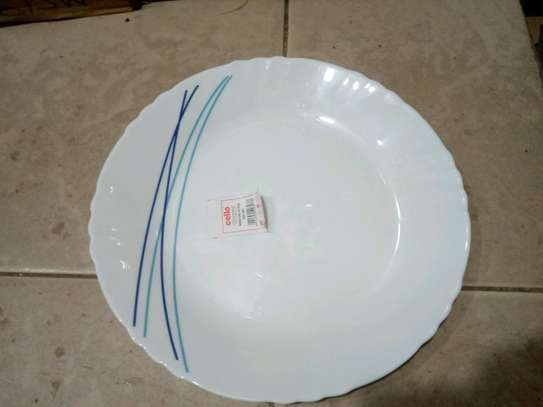 6pc Dinner plates/Glass plates/flat plate image 6