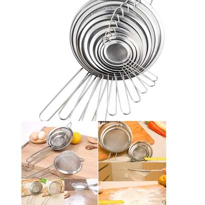 3 Pcs Stainless Steel Fine Mesh Strainers Sieves image 1