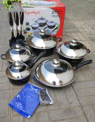 21pcs Alluminium Die - cast cookware set image 1