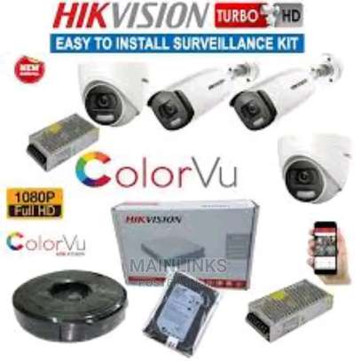 4 hikvision Cctv cameras kit image 1