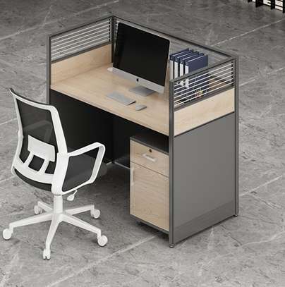 OFFICE DESK: Single Person Curved Office Desk image 4