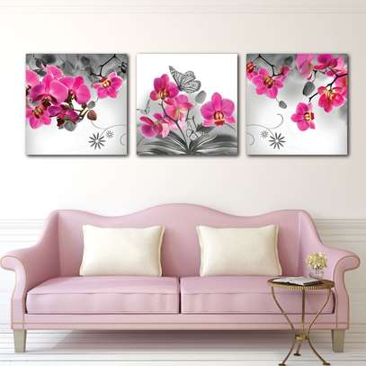 Pink Flower Wall Decor image 1
