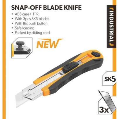 Snap Off Blade Cutter Knife W/ Self Lock Lock (25 x 140mm) 30016 image 1
