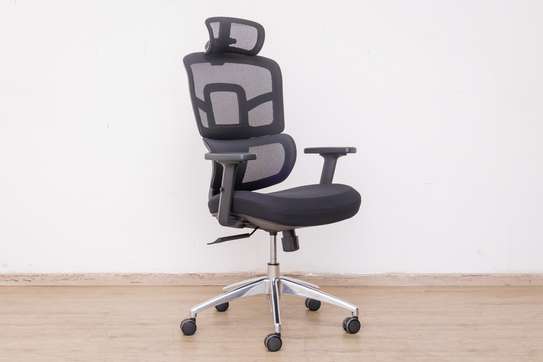 Office Chair: Breathable Mesh Lumbar Support, Work Smart image 4
